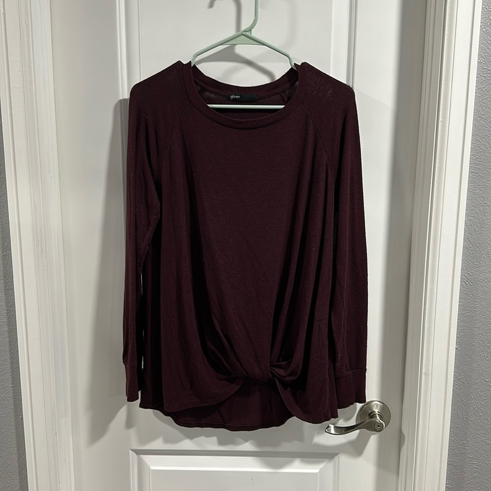 Gibson Maroon Sweater Size Medium - Picture 1 of 5